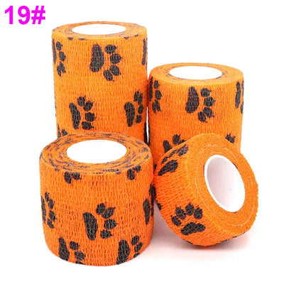 Athletic Tape Wraps for Sports, Colorful Bandage for Tattooing, Finger Joint, Knee Pet, Printed Self-Adhesive Wraps, 2.5cm-10cm