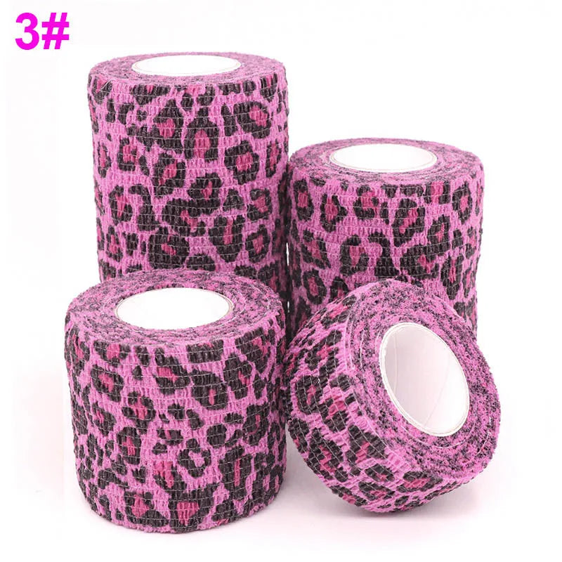 Athletic Tape Wraps for Sports, Colorful Bandage for Tattooing, Finger Joint, Knee Pet, Printed Self-Adhesive Wraps, 2.5cm-10cm