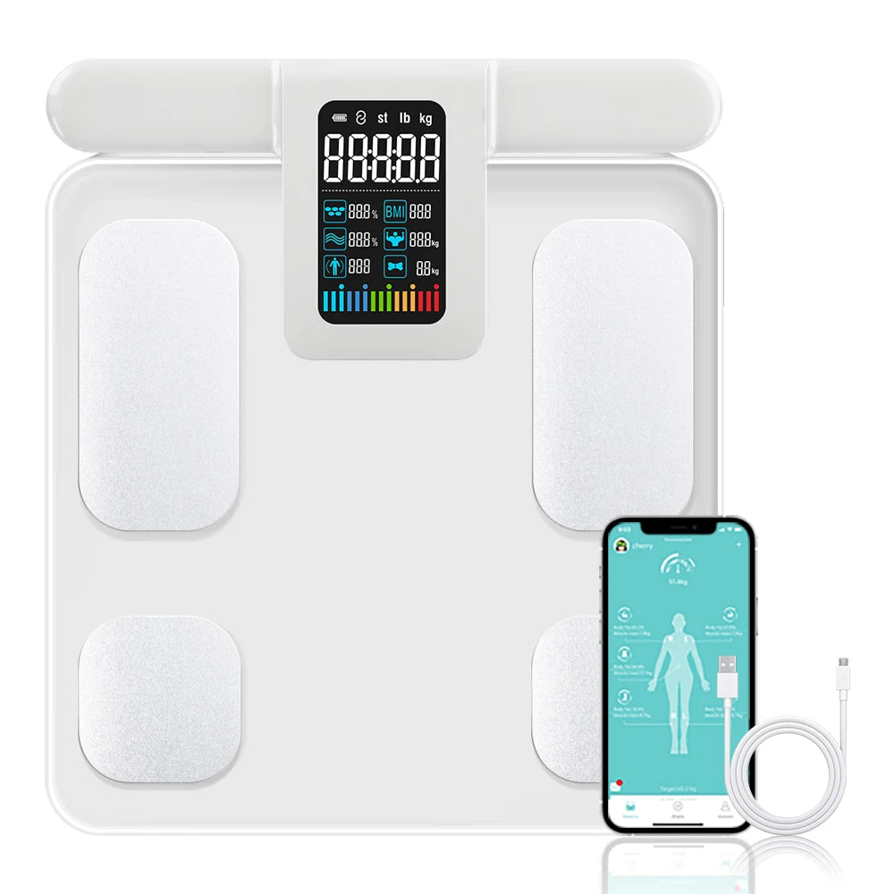 8-Electrode Smart Bioimpedance Scale
