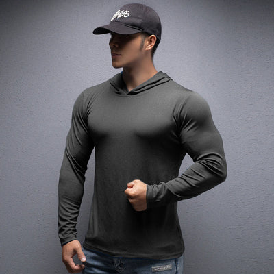 Long Sleeve Fitness Hoodie Tee