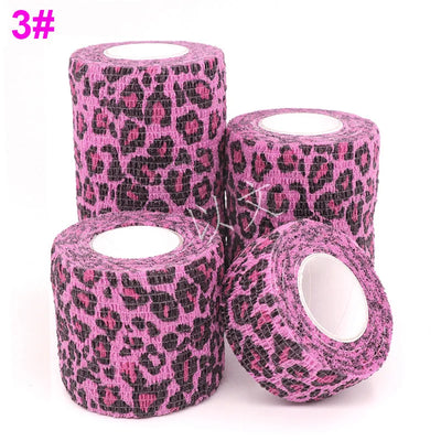Athletic Tape Wraps for Sports, Colorful Bandage for Tattooing, Finger Joint, Knee Pet, Printed Self-Adhesive Wraps, 2.5cm-10cm