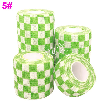 Athletic Tape Wraps for Sports, Colorful Bandage for Tattooing, Finger Joint, Knee Pet, Printed Self-Adhesive Wraps, 2.5cm-10cm
