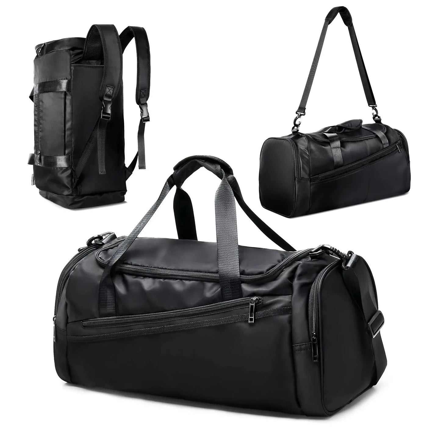 40L Sports Duffel Bag with Shoe Compartment