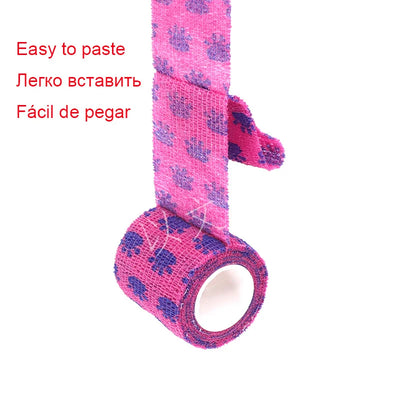 Athletic Tape Wraps for Sports, Colorful Bandage for Tattooing, Finger Joint, Knee Pet, Printed Self-Adhesive Wraps, 2.5cm-10cm